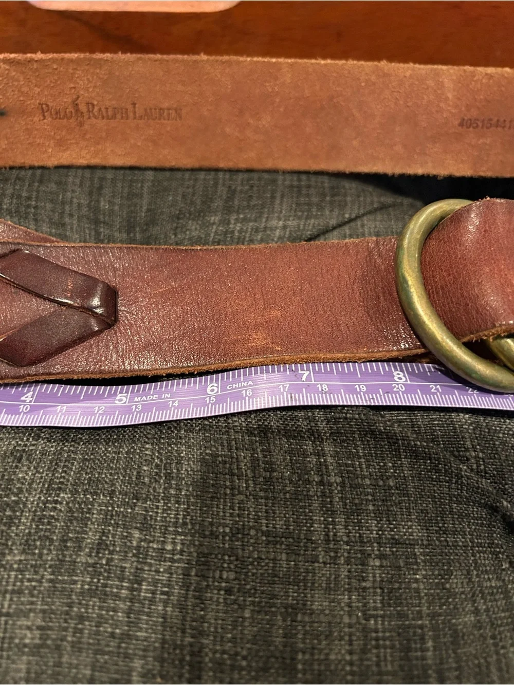 Ralph Lauren Brown Leather Double-Ring Belt with Brass Rings 🥰🤩 🔥. Still love it